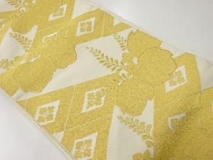 アンティーク　菱に桐模様織出し袋帯（材料）